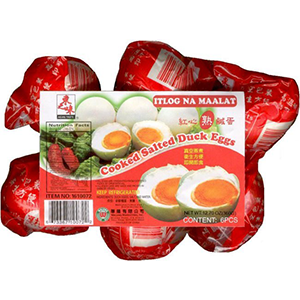 Cooked Salted Duck Eggs (6pcs)