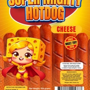 Super Mighty Hotdog with Cheese (500g)