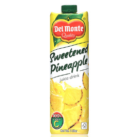 Del Monte Sweetened Pineapple Juice (Tetra) (1L)