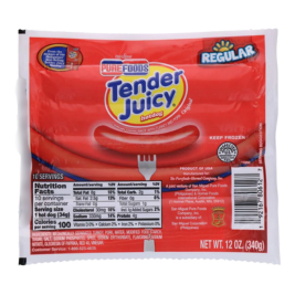 Purefoods Tender Juicy Hotdog Regular (340g)
