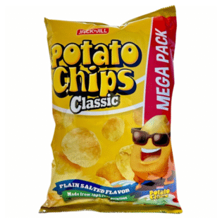Jack & Jill Potato Chips Classic Plain Salted Mega pack (130g)